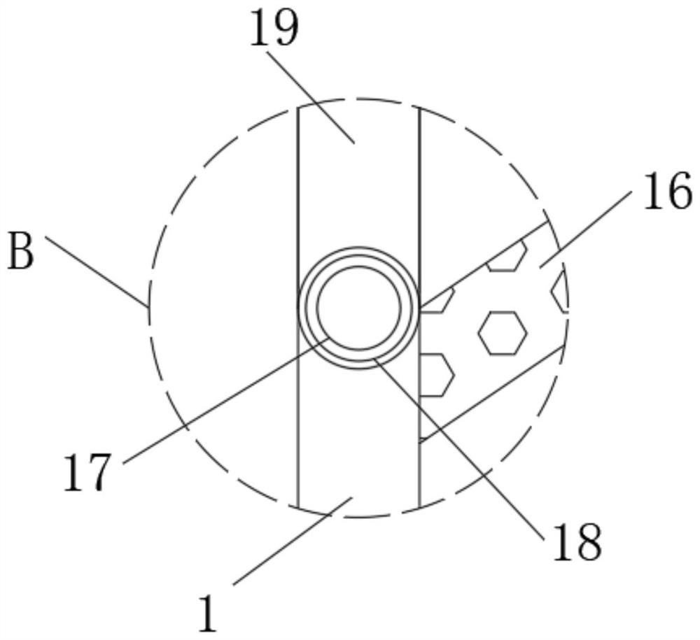 Sand setting device for sewage treatment