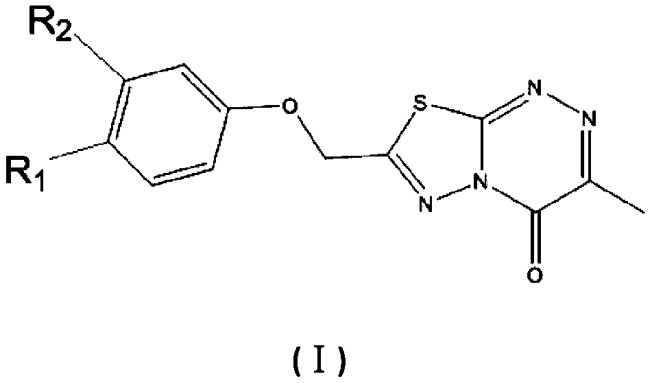 Use of a thiadiazolotriazine compound in the preparation of monoamine oxidase inhibitors