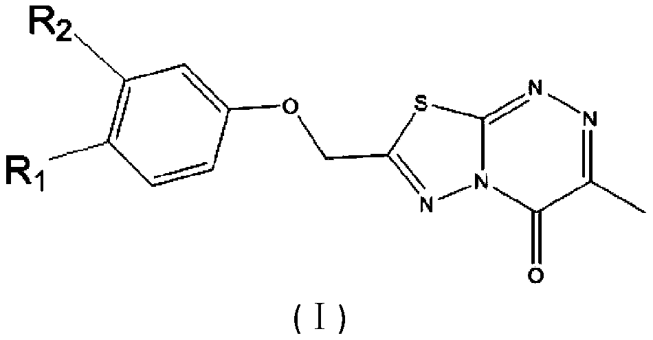 Use of a thiadiazolotriazine compound in the preparation of monoamine oxidase inhibitors