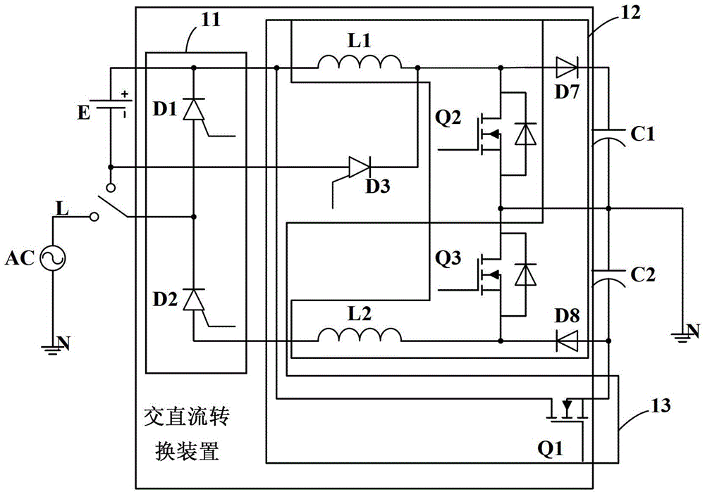 AC-DC conversion device and uninterruptible power supply device