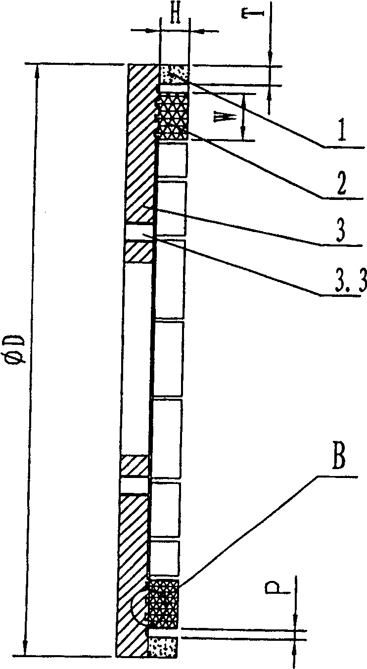 Edging wheel manufacturing method