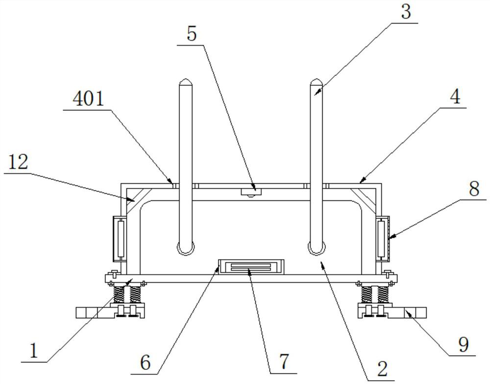 Dual-frequency antenna of wireless communication equipment