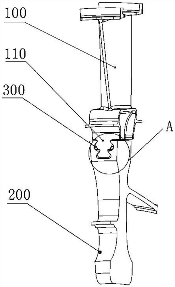 A turbine rotor device with a compact structure
