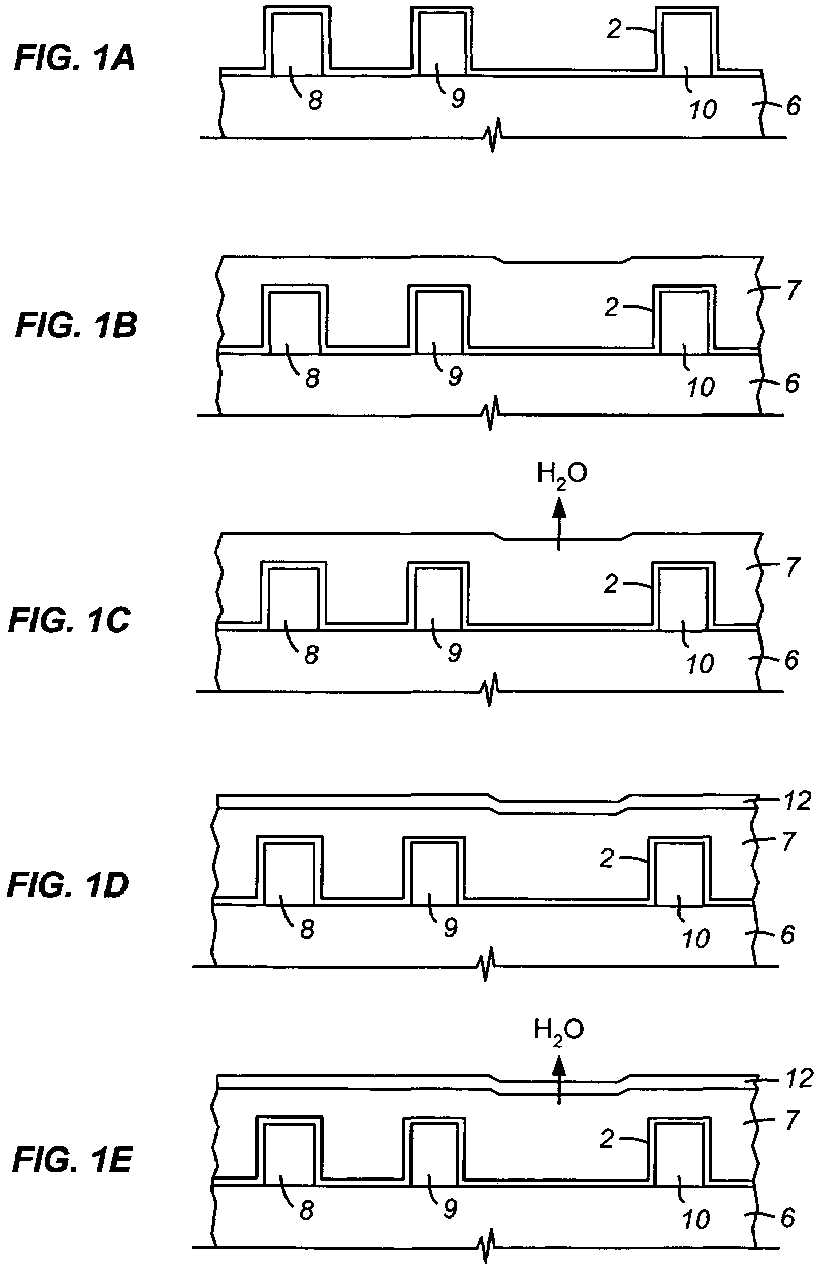 Formation of low K material utilizing process having readily cleaned by-products