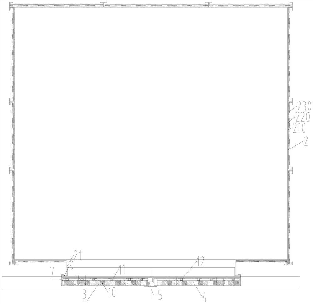 High-speed ladder car door sealing structure