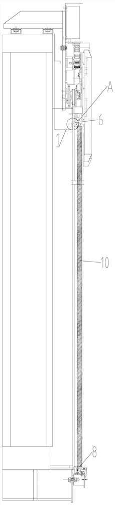 High-speed ladder car door sealing structure