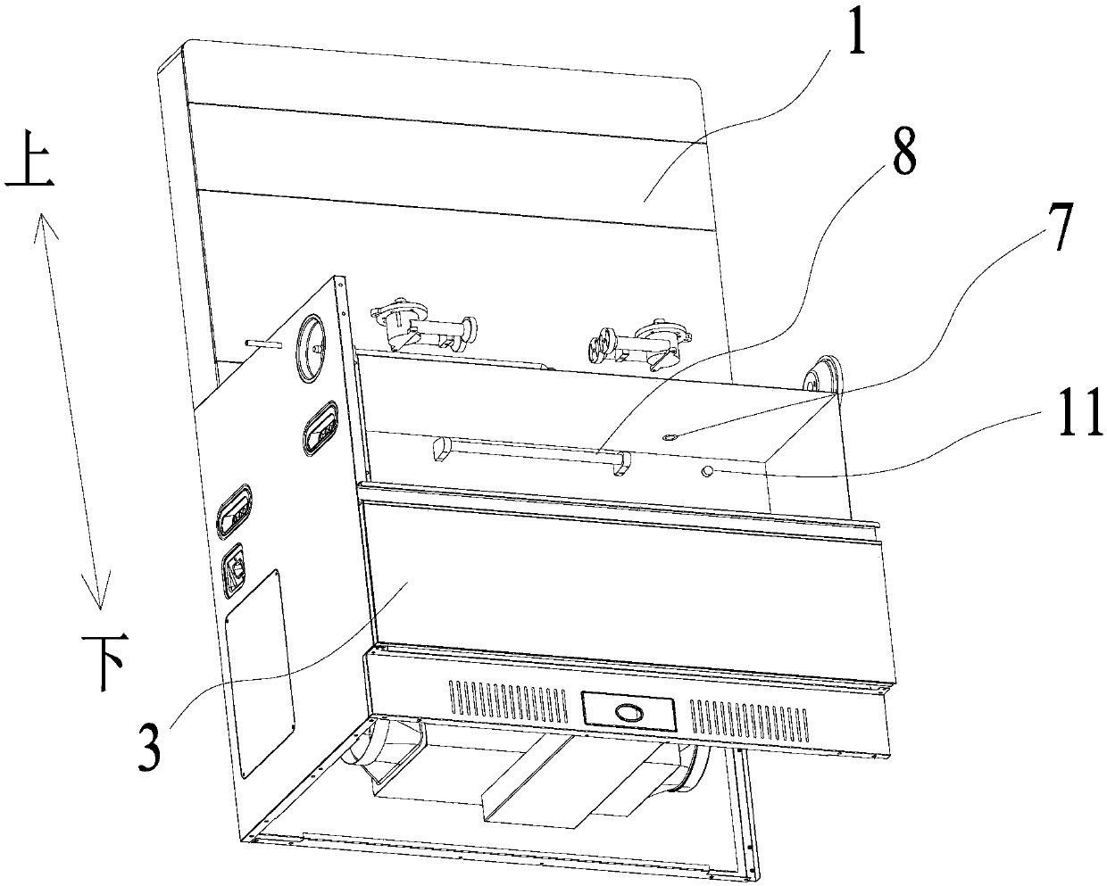 Control method and control device used for integrated cooker and integrated cooker