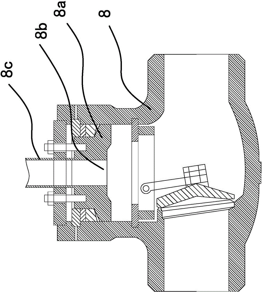 Processing unit for boiler cleaning connector of supercritical unit and cleaning process thereof