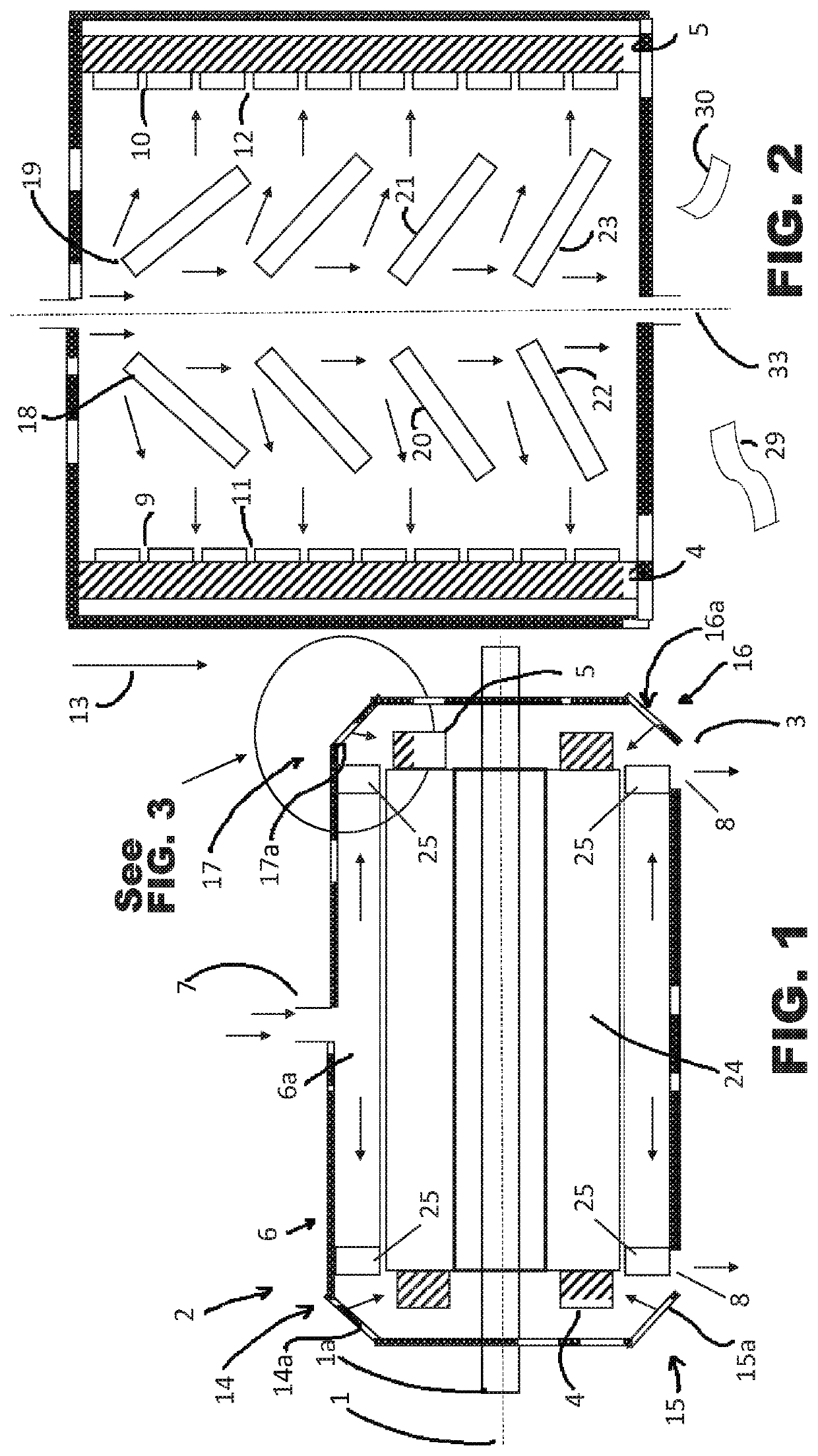 Cooling assembly for cooling a rotating machine