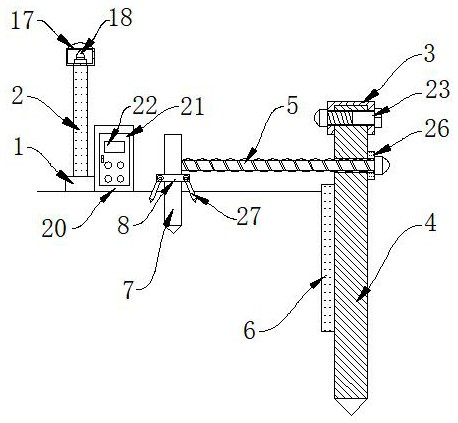 A foundation pit support structure based on multi-miniature piles and its construction method