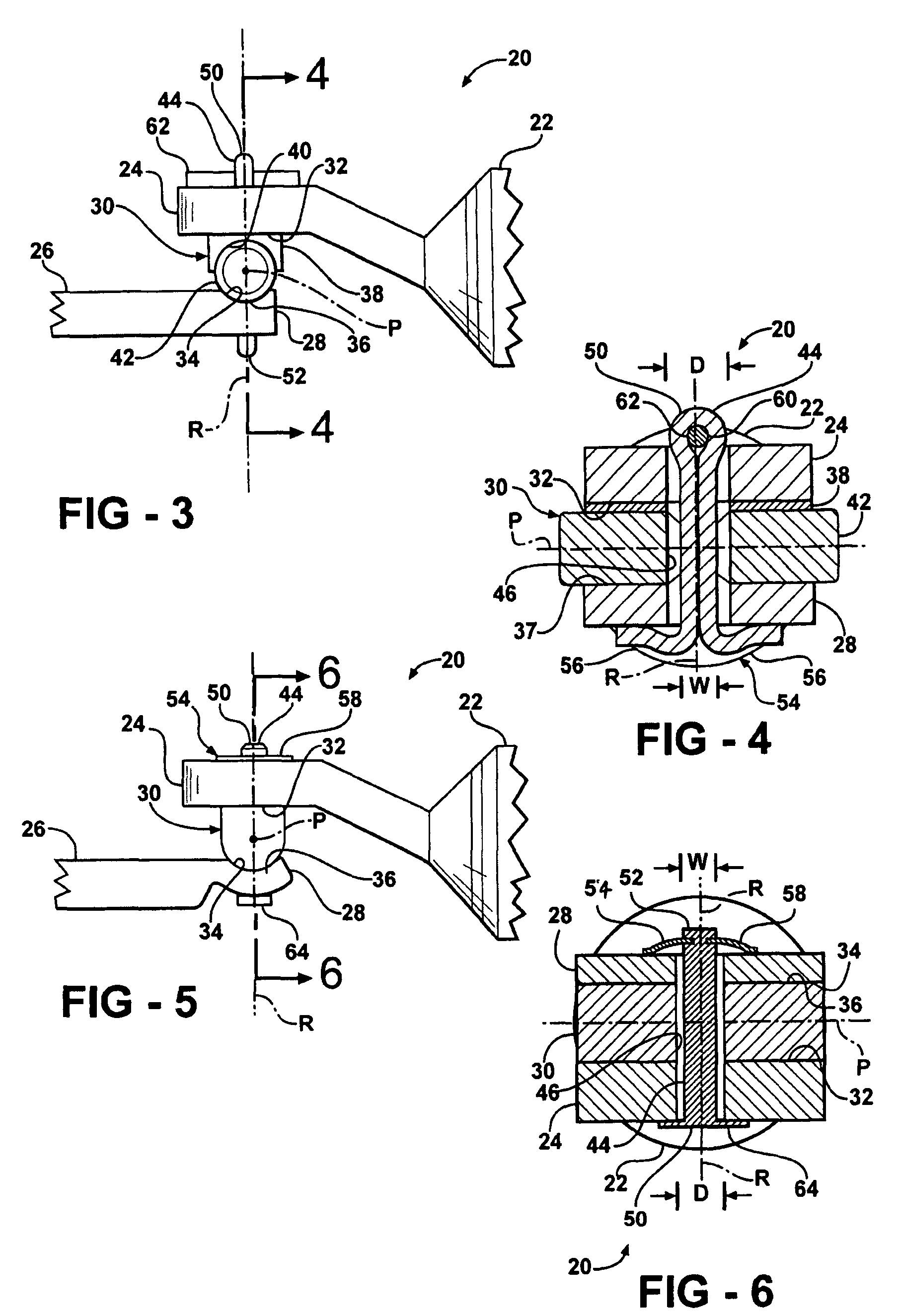 Shaft assembly with lash free bipot joint connection