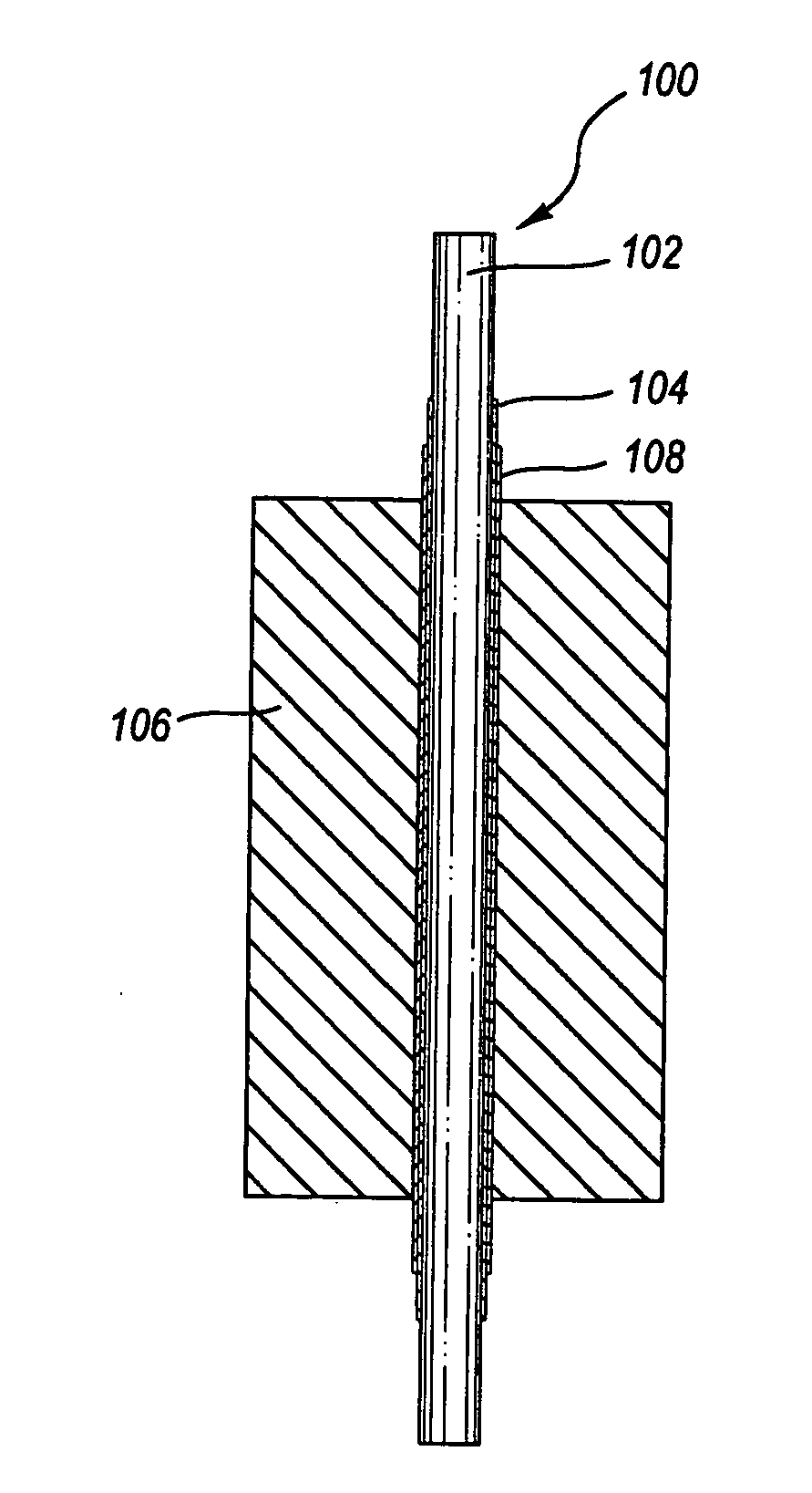 Micro coated electrical feedthru