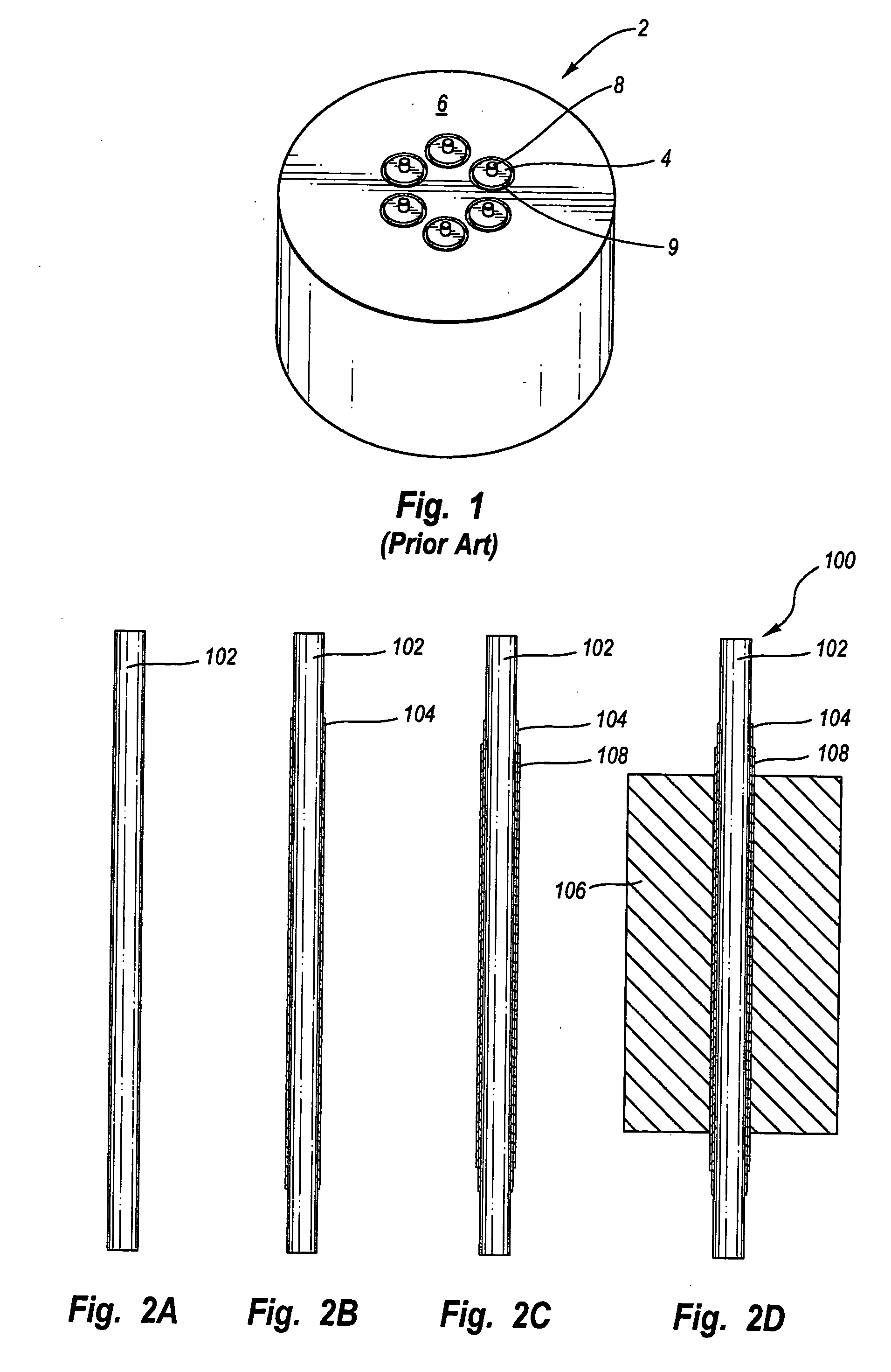 Micro coated electrical feedthru