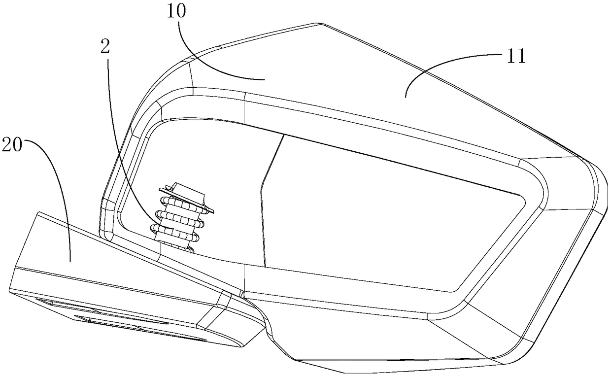 A collision-proof rear-view mirror