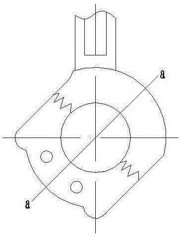 Tooth shape grinding device for connecting rods