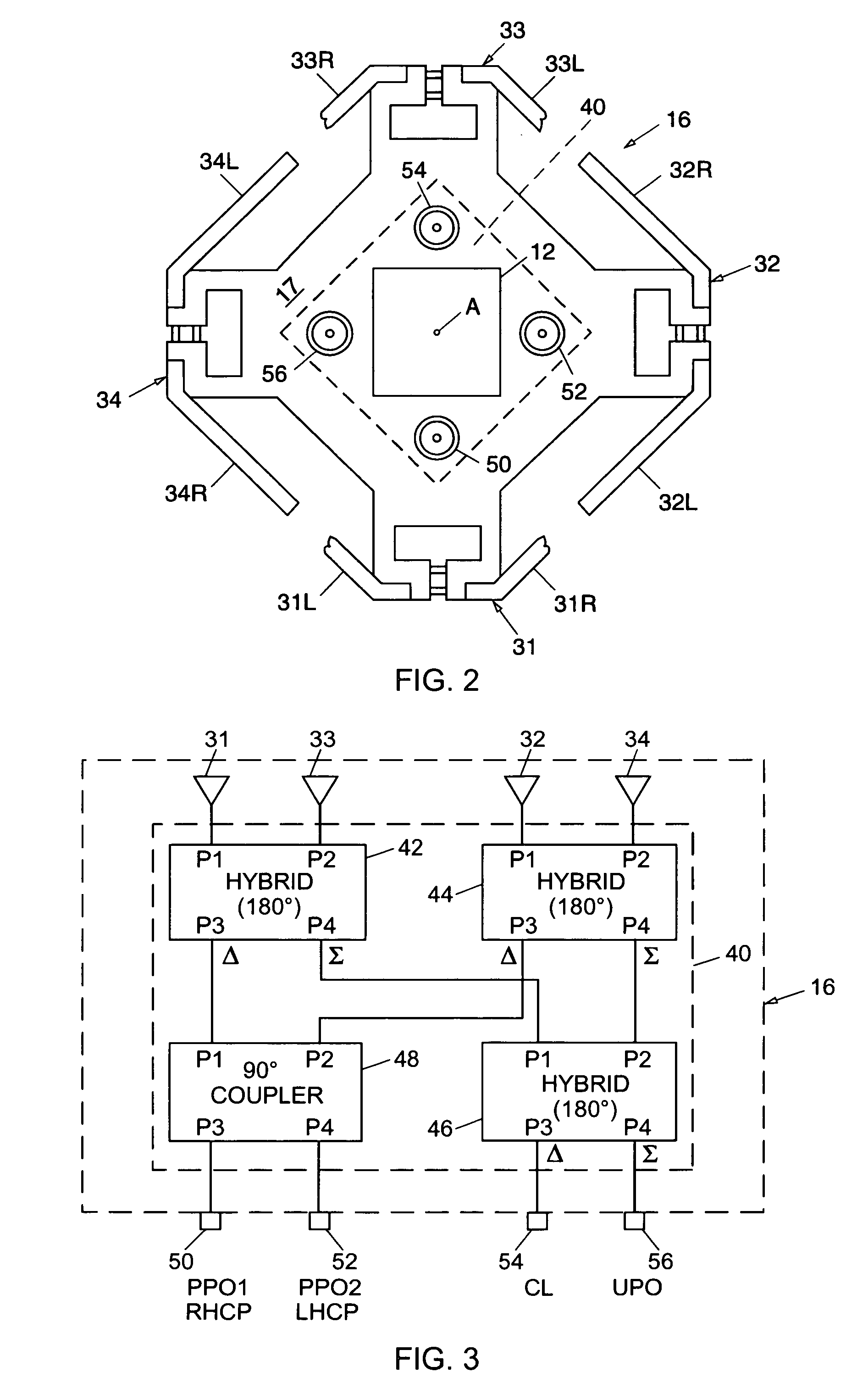 GPS antenna array and system for adaptively suppressing multiple interfering signals in azimuth and elevation