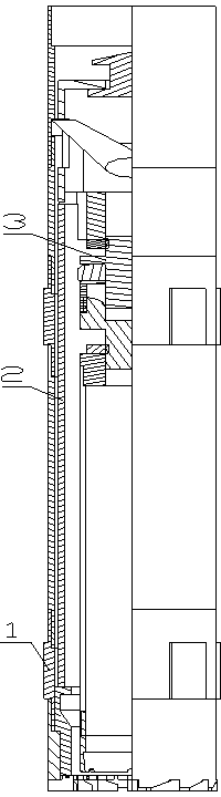 Combined drill of retractable alternative bit drilling tool core component