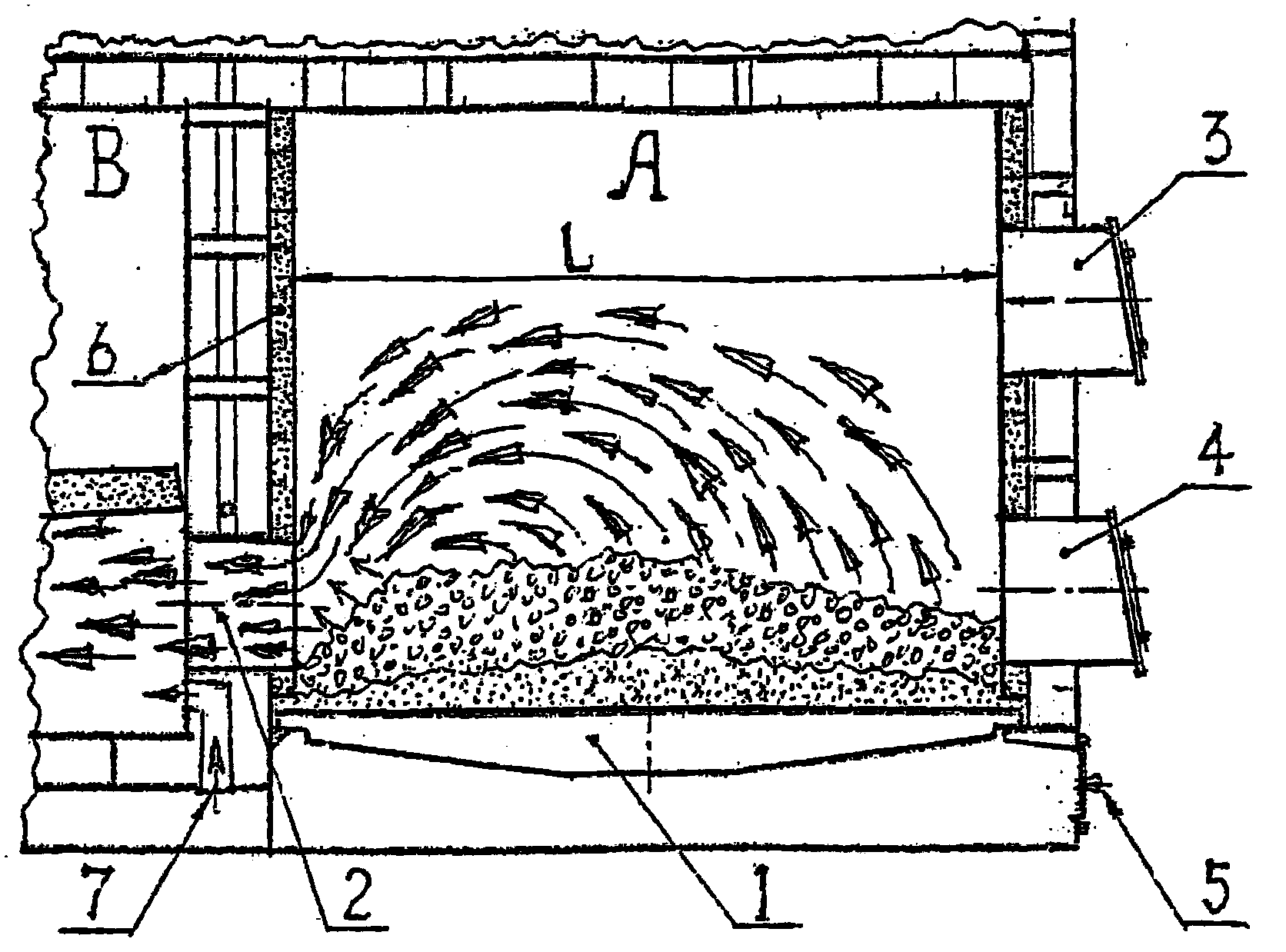 Longitudinally arranged coal gas integrated powder coal hand fired furnace and pressure loaded steam boiler used for assembling hand fired furnace