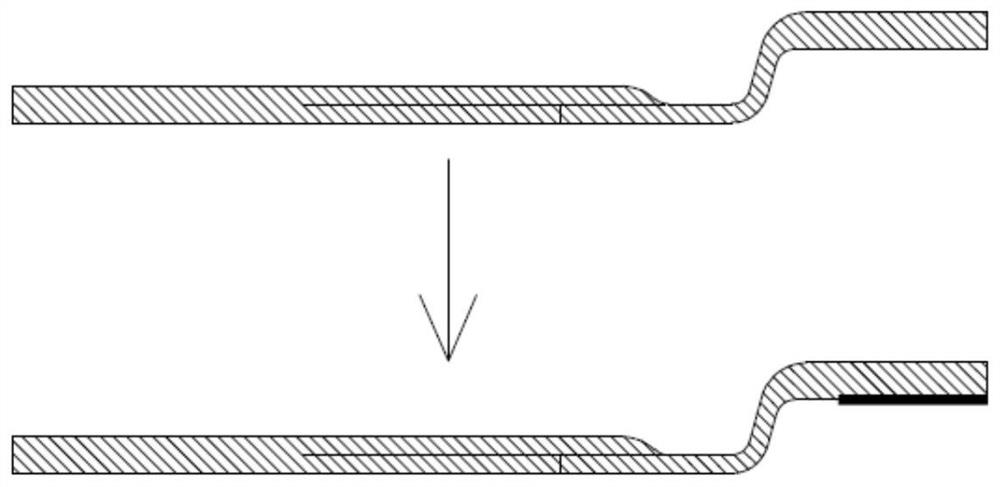 Lithium battery electrode connecting process