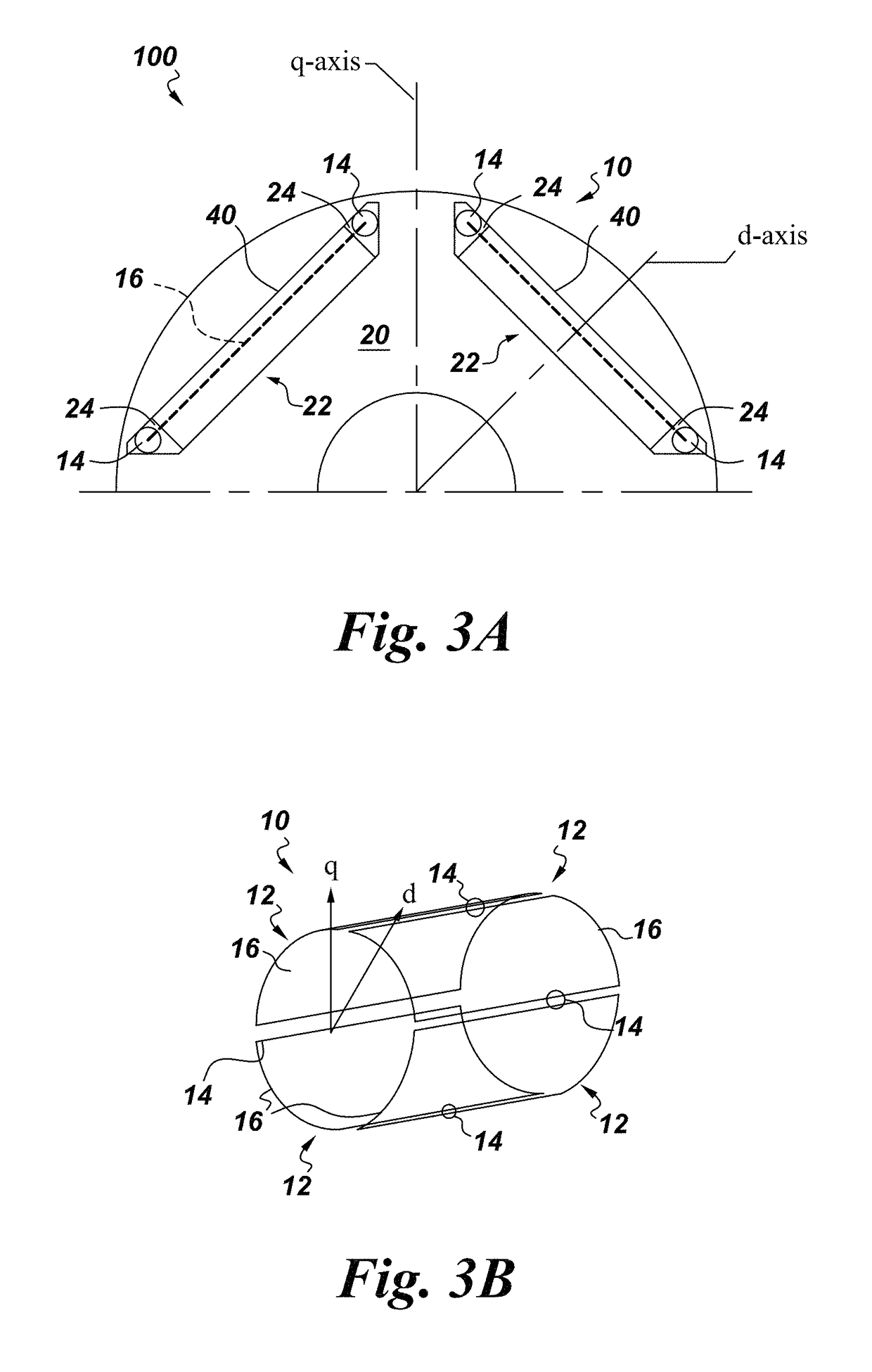 D-ring implementation in skewed rotor assembly