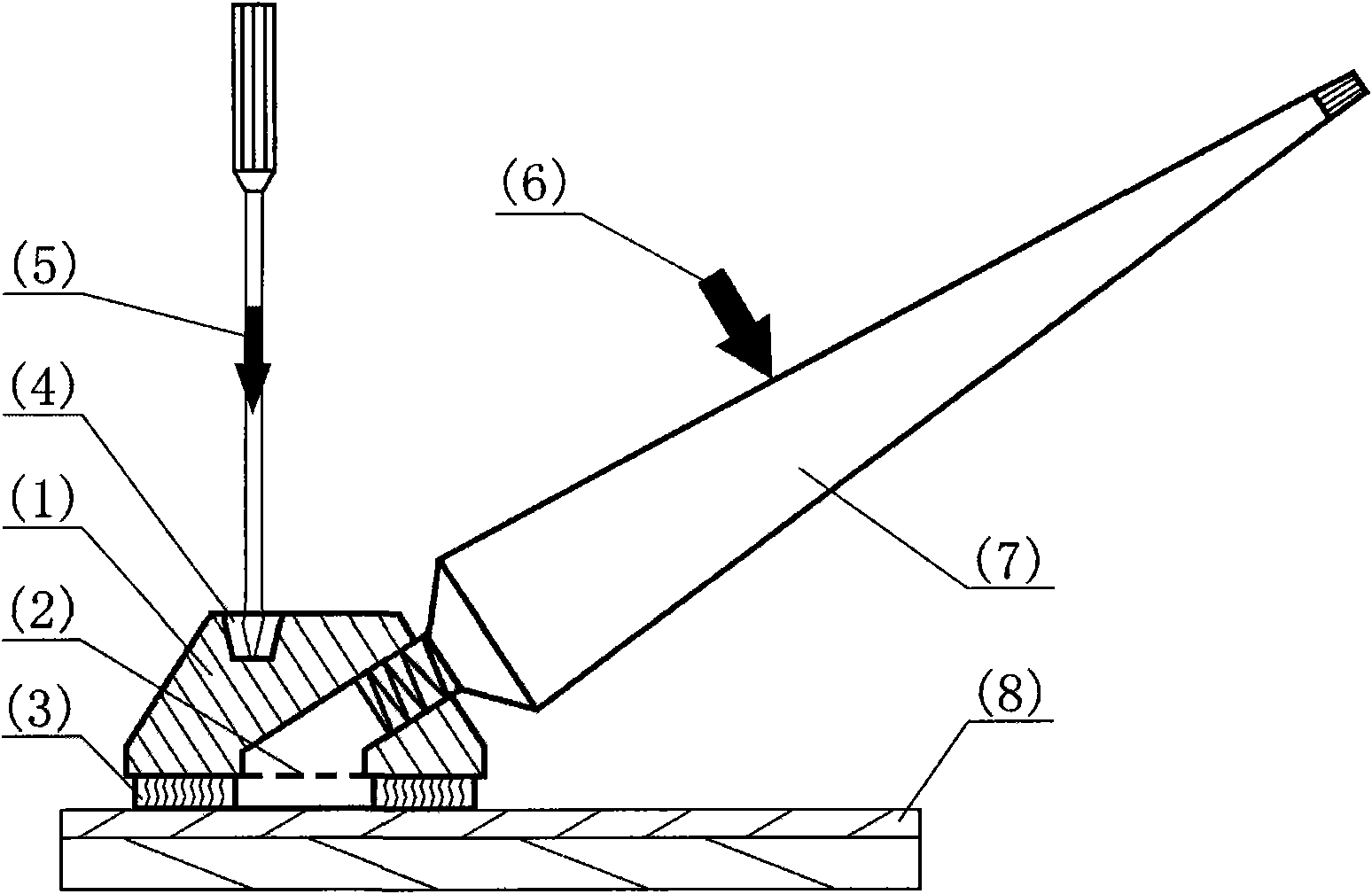 Self-cleaning gluing scheme