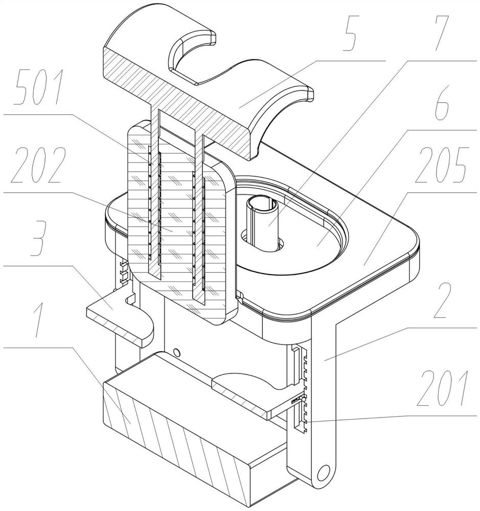 Internal examination device for anorectal department