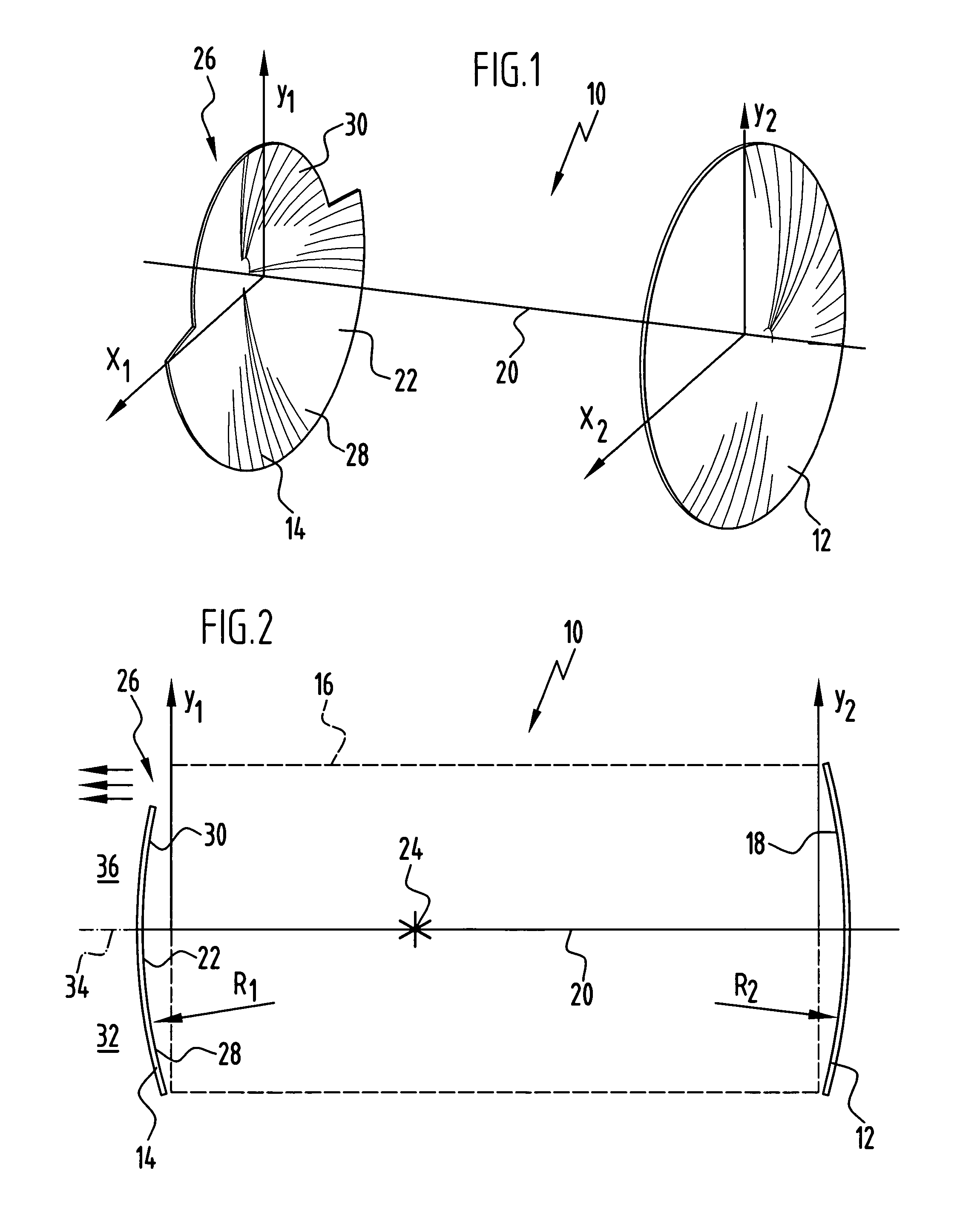 Unstable optical resonator and laser device