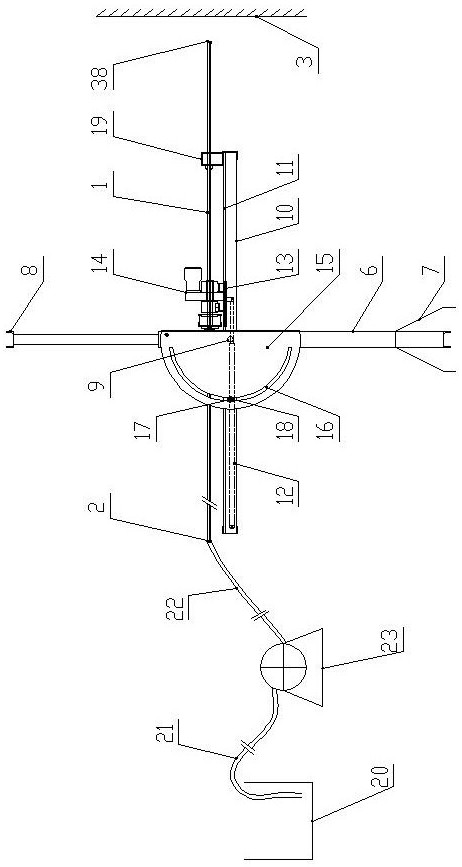 Water jet technology based anchor rope self-drilling and rapid anchoring construction method