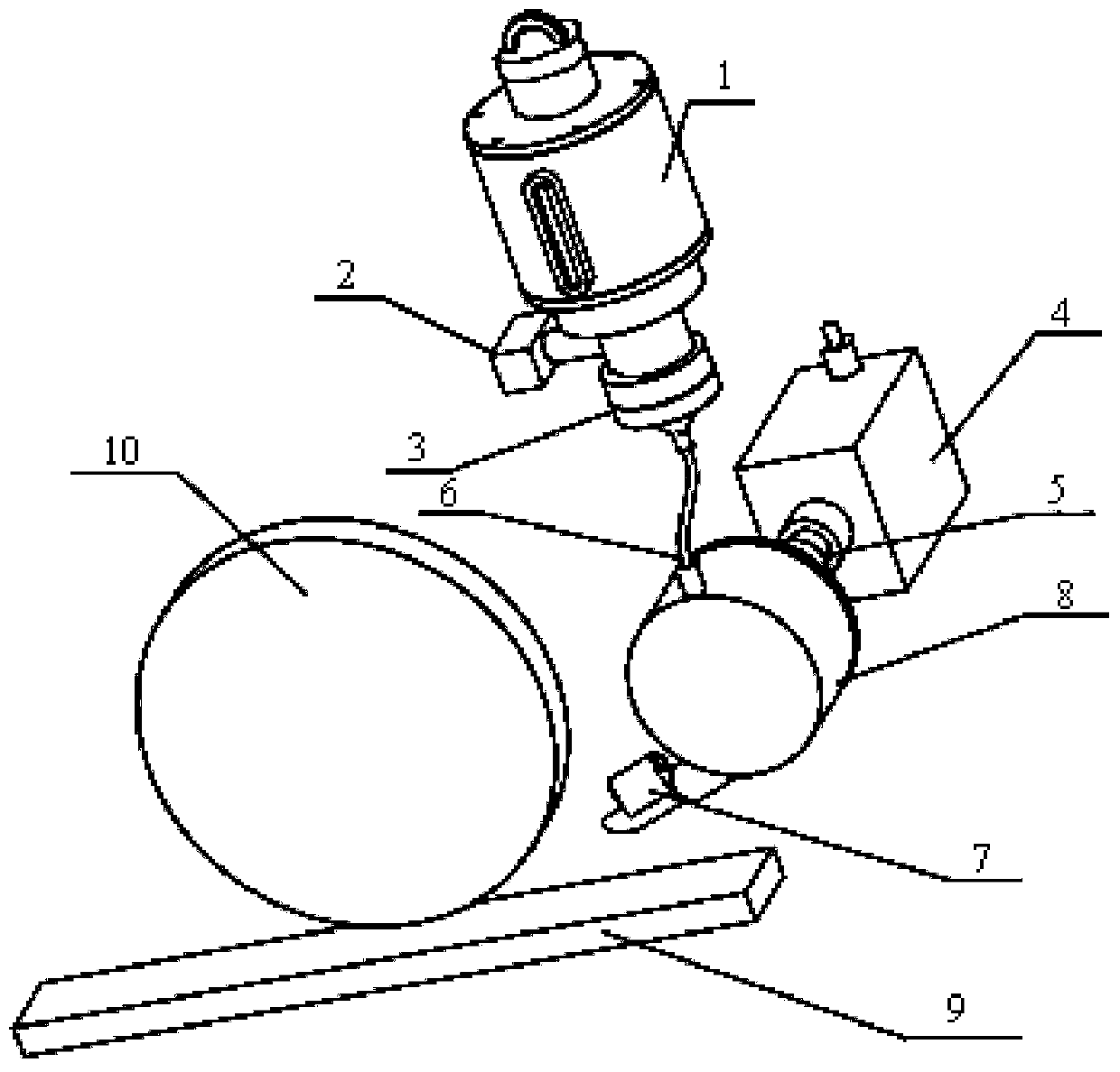 Mechanical acceleration type locomotive tackifying and sanding device