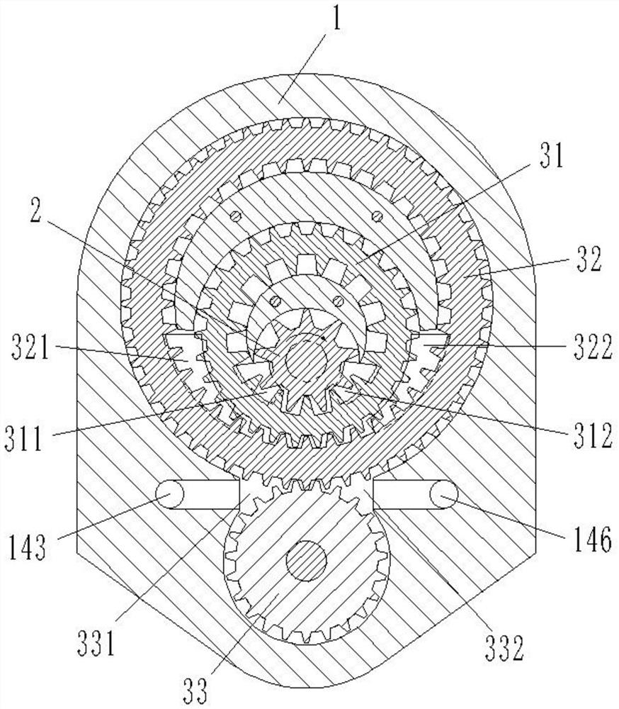 Three-stage gear pump