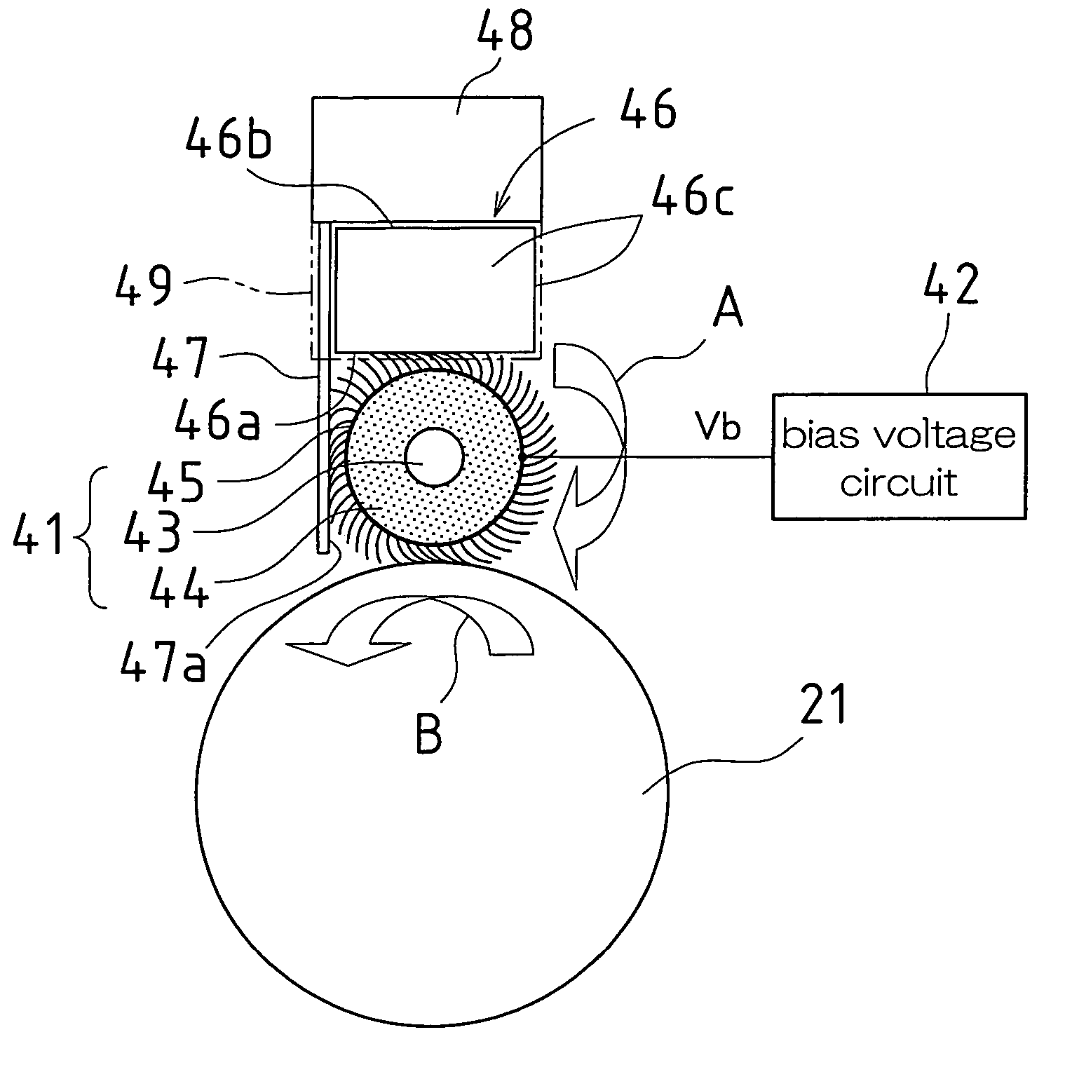 Cleaning apparatus for a rotatable member