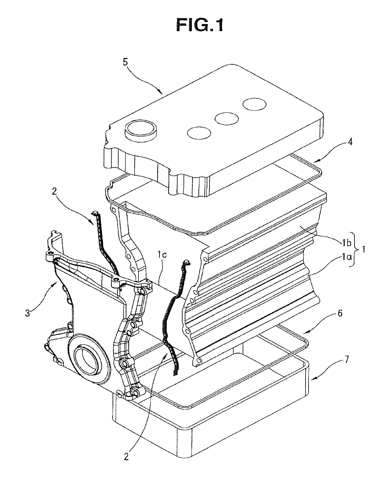 Seal structure for internal combustion engine