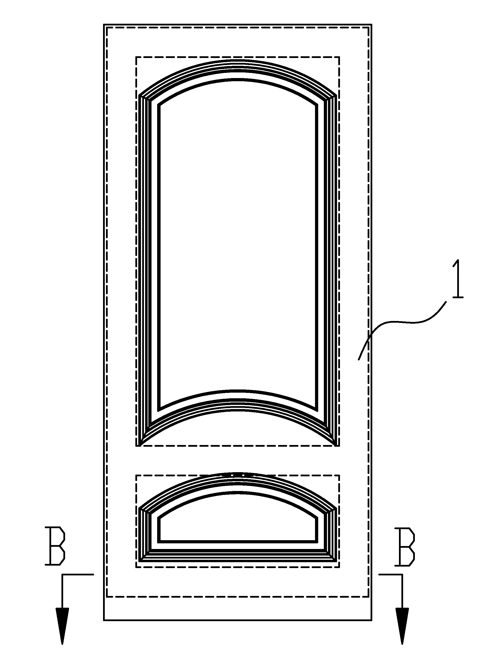 Door made of polyurethane and method for manufacturing the same