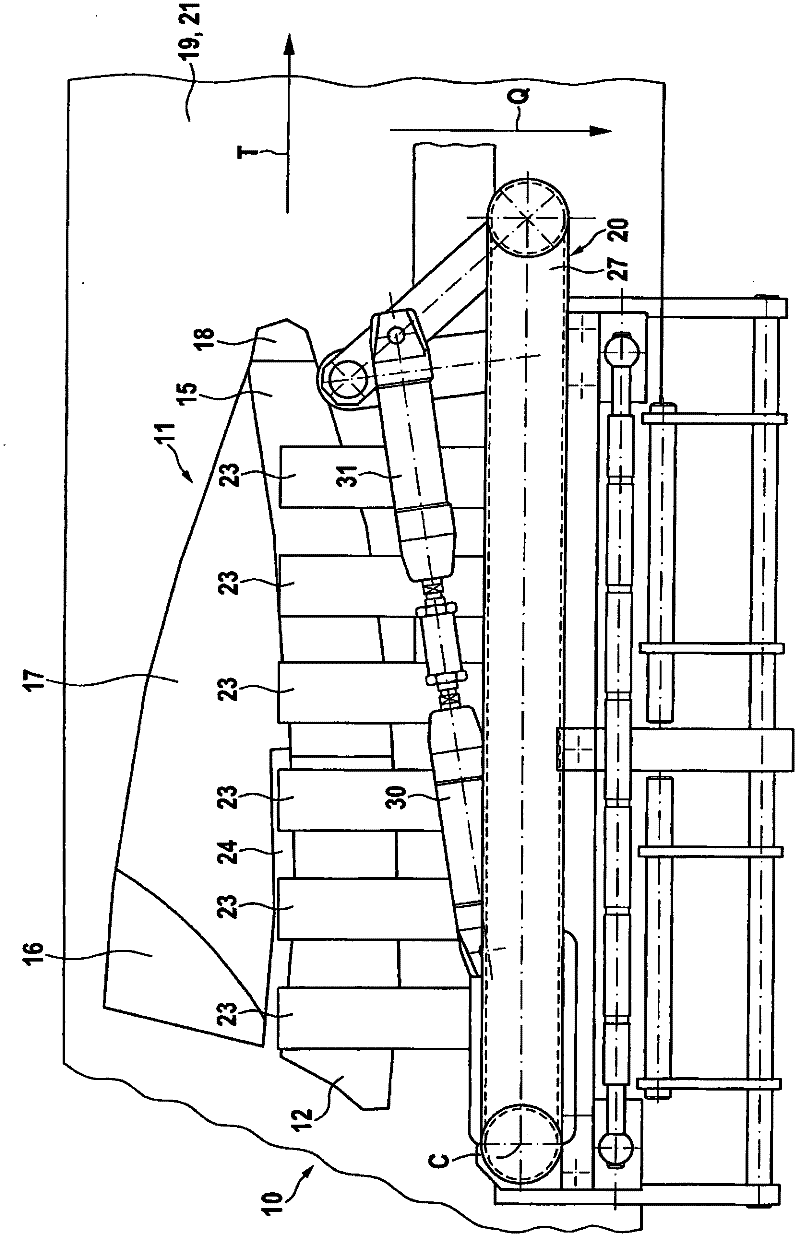 Apparatus and method for separating segmented parts of segmented products