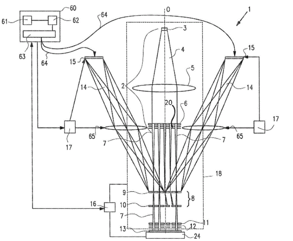 Charged particle multi-beamlet lithography system and cooling arrangement manufacturing method