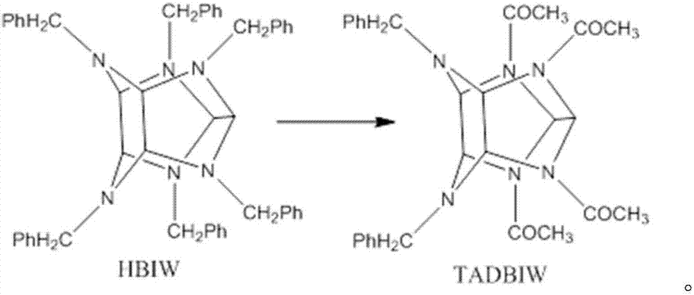 Application of palladium-based bimetallic catalyst in catalytic hydrogenolysis reaction of HBIW
