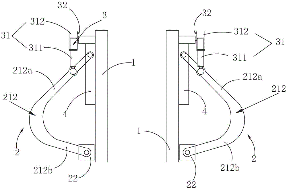 Three-dimensional seat type forklift clamp
