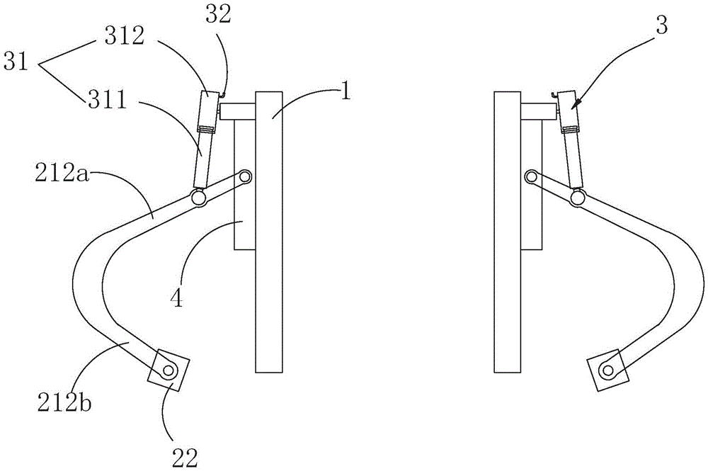 Three-dimensional seat type forklift clamp