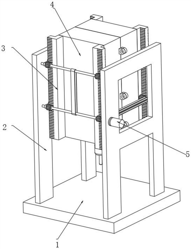 Double-gantry type high-rigidity ram machining device