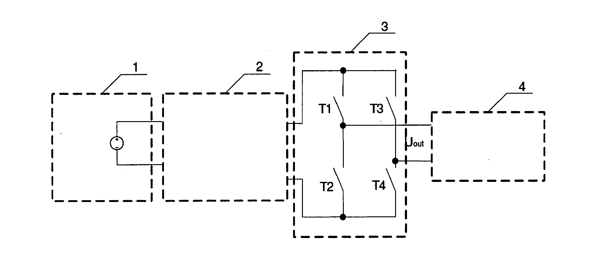 Method of shoot-through generation for modified sine wave z-source, quasi-z-source and trans-z-source inverters