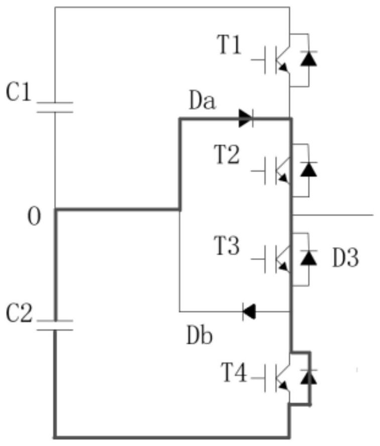 Three-level traction power module and inverter circuit based on sic power devices