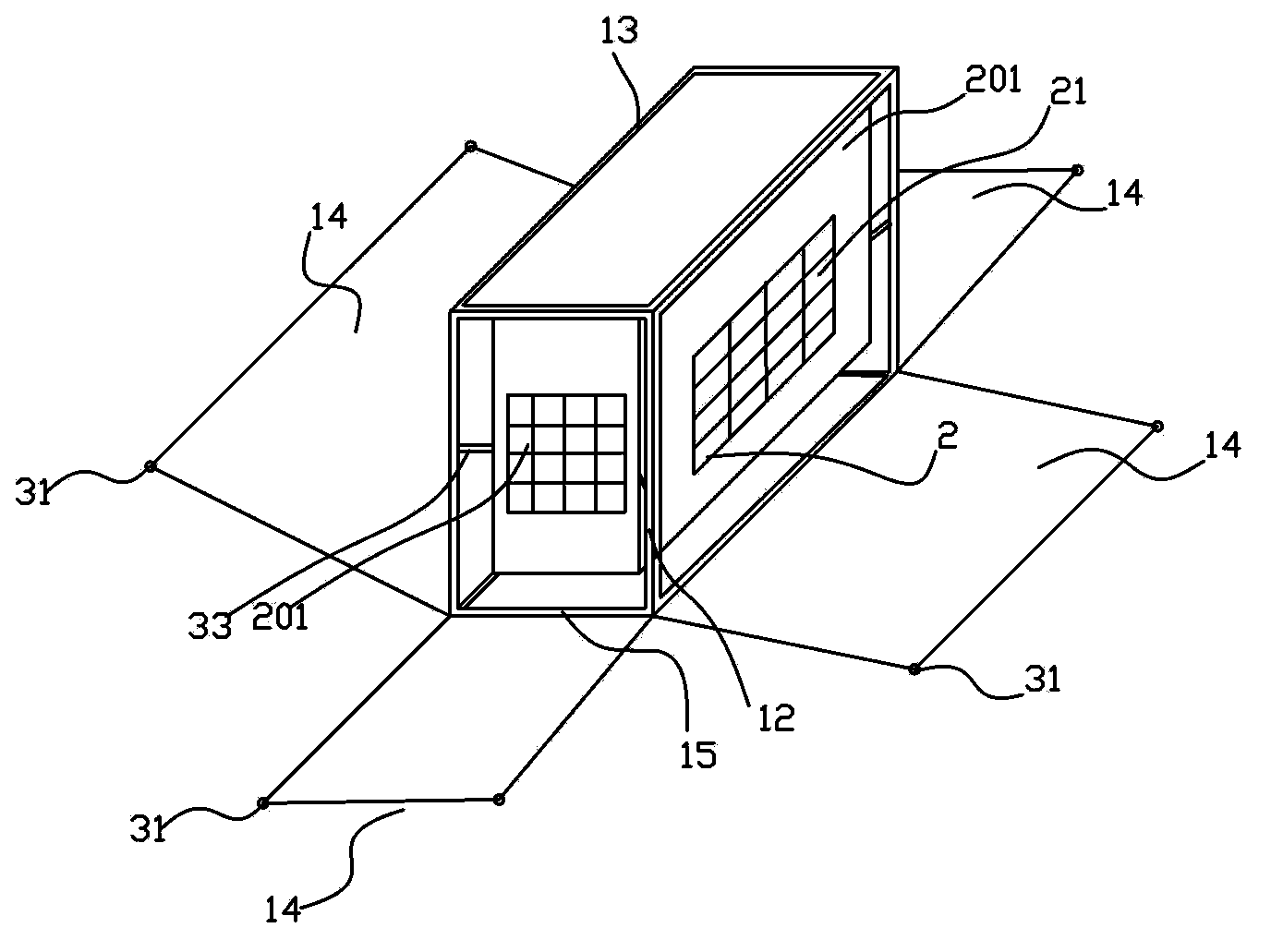 Modular skid-mounted disinfection cabin