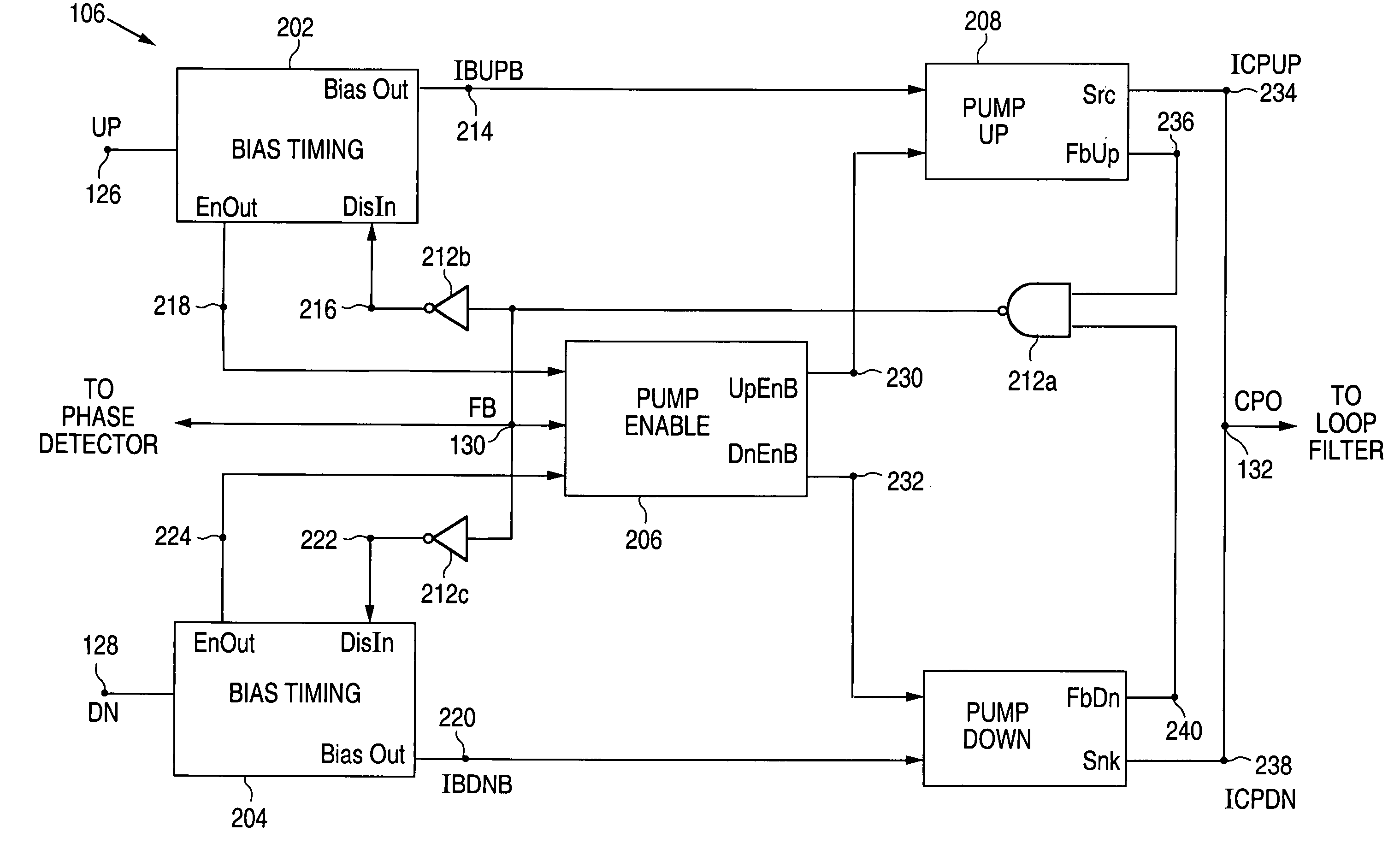 Method and system for internally resetting a charge pump