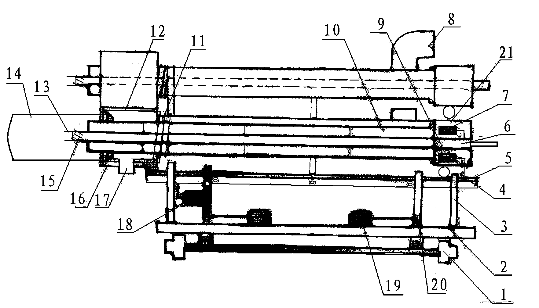 Duplex cyclone pneumatic slag taker special for metallic magnesium