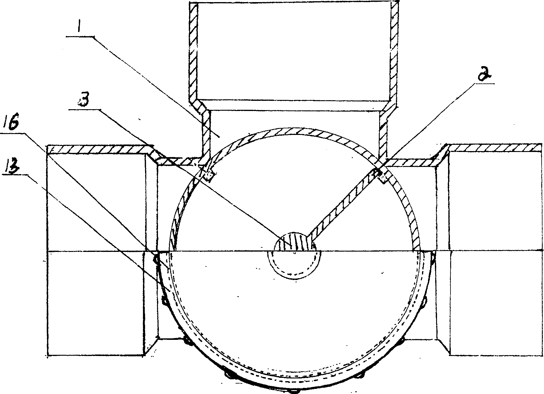 Water-saving hand-pulling environment protection dirty water-cleaning pollution discharge separator