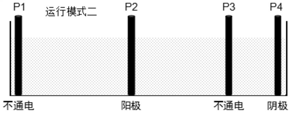 Electrokinetic synergistic remediation method for composite polluted soil based on partitioned electric field