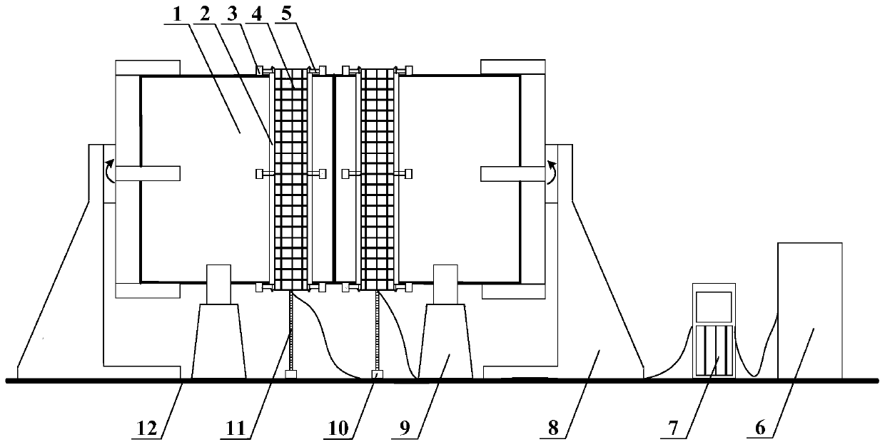 Pre-welding preheating and post-welding heat treatment device for tank body