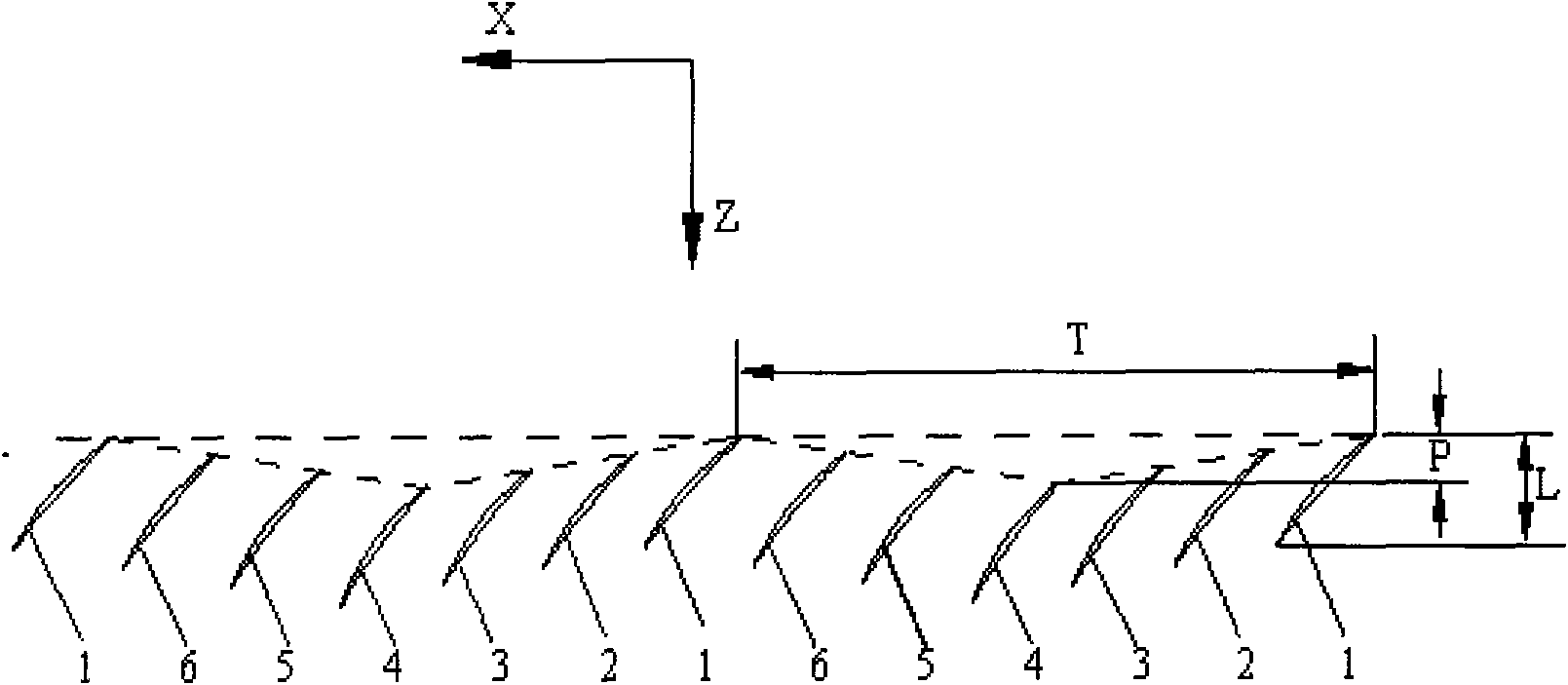 Moving blade row layout capable of improving axial compressor aerodynamic performance
