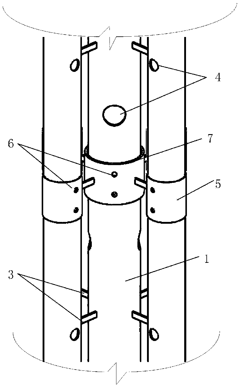 Assembled steel pipe concrete laminated column-beam structure system with multiple built-in steel pipes