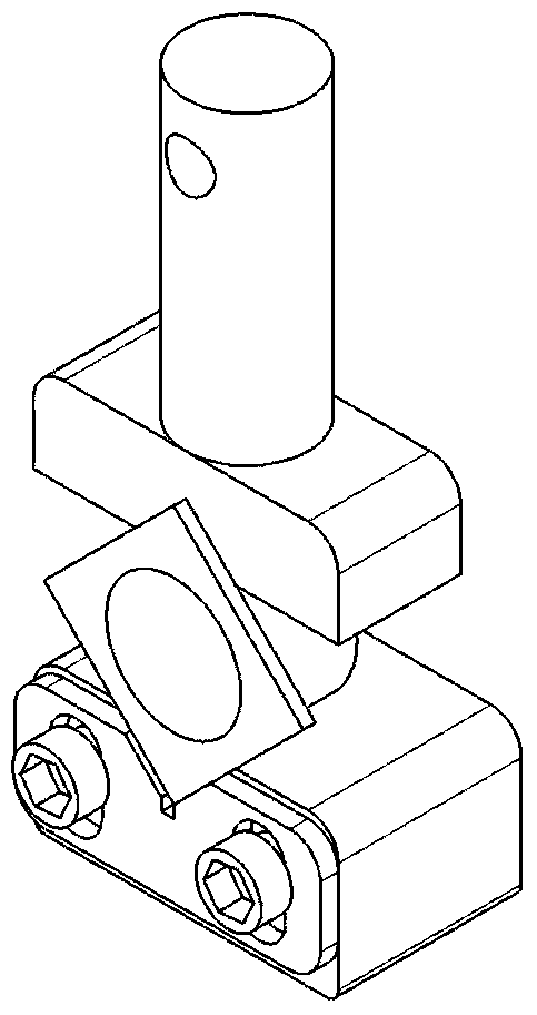 High-temperature performance testing device for polyimide bushing with special-shaped end face